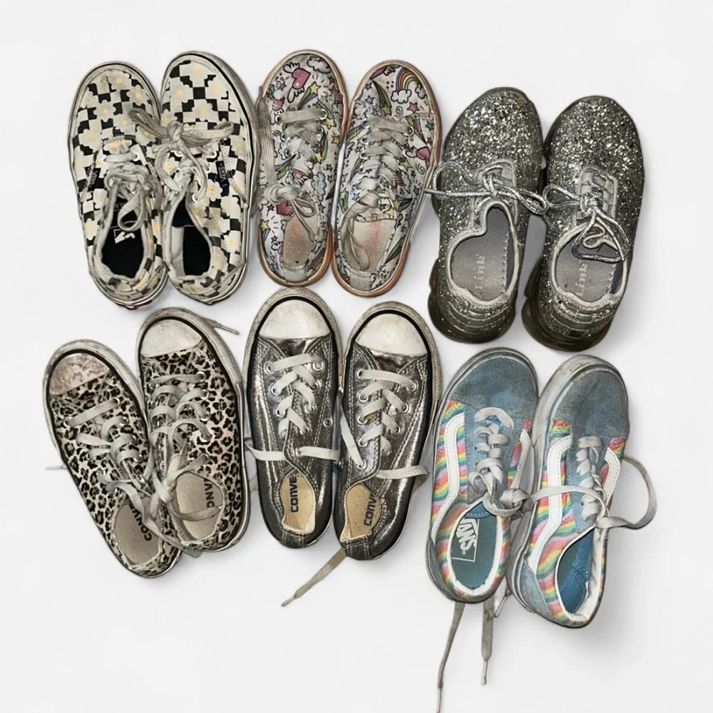 Converse Kids' Multi-Color and Black Sneakers